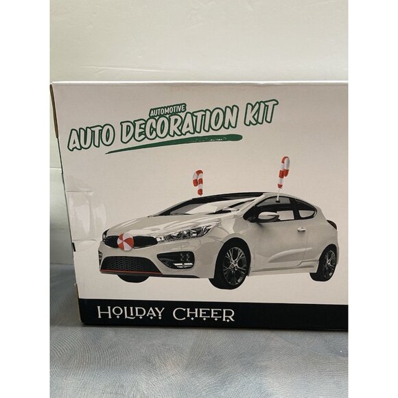 Automotive Decoration Kit Nifty Holiday Cheer Candy Canes for Festive Car Decor - Picture 2 of 7
